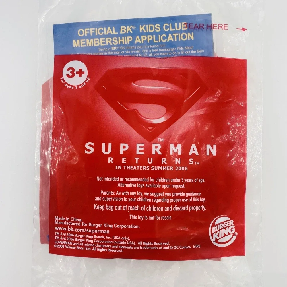 Superman‎ Returns 2006 Powerup Wristband - Burger King Kids Meal Toy Sealed